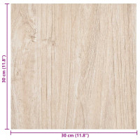Produktbild för Självhäftande golvplankor 30,5 x 30,5 cm 20 pcs PVC
