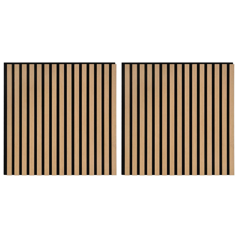 Produktbild för Väggpaneler 2 pcs Naturlig 60,5 x 60 cm