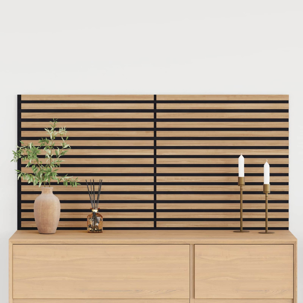 Produktbild för Väggpaneler 2 pcs Naturlig 60,5 x 60 cm