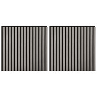 Produktbild för Väggpaneler 2 pcs Grå 60,5 x 60 cm