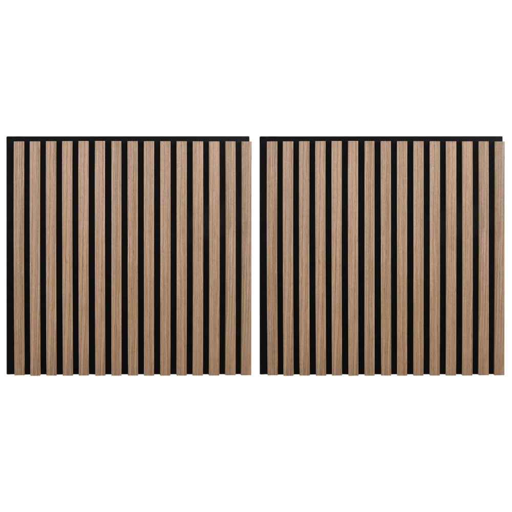 Produktbild för Väggpaneler 2 pcs Brun 60,5 x 60 cm