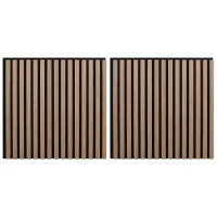Produktbild för Väggpaneler 2 pcs Brun 60,5 x 60 cm