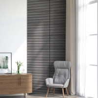 Produktbild för Väggpaneler 8 pcs Grå 60,5 x 60 cm