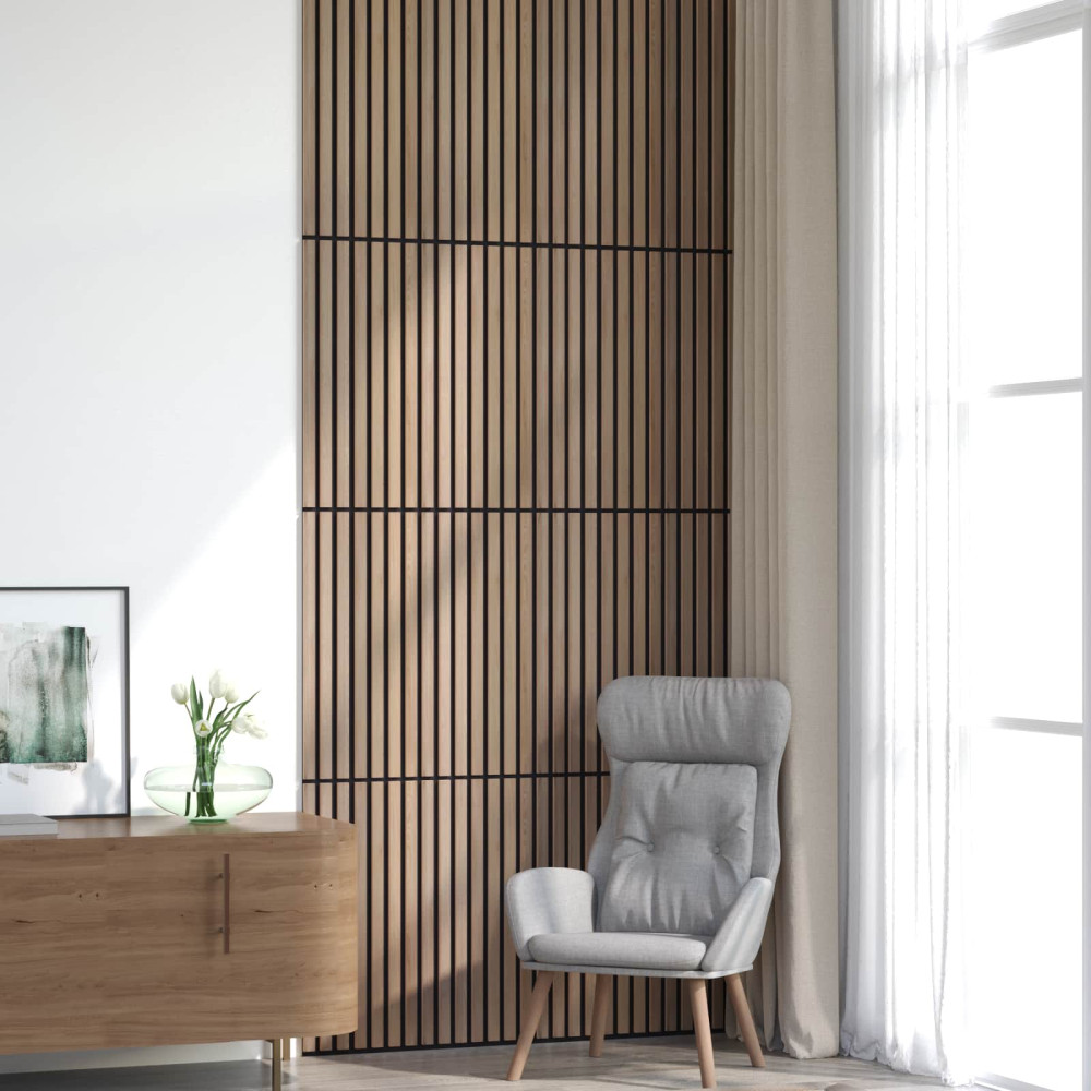 Produktbild för Väggpaneler 8 pcs Brun 60,5 x 60 cm