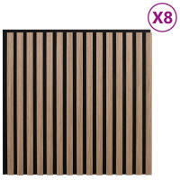 Produktbild för Väggpaneler 8 pcs Brun 60,5 x 60 cm