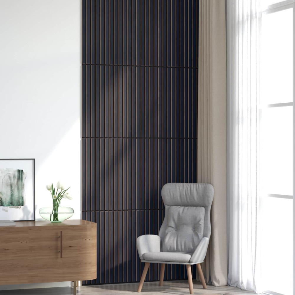Produktbild för Väggpaneler 8 pcs Antracit 60,5 x 60 cm