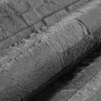 Produktbild för 3D sten tapet Svart 10 x 0,53 m Non-woven tyg