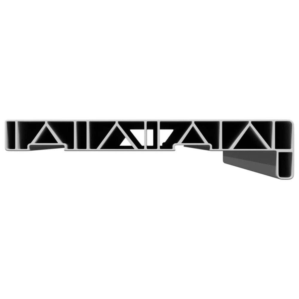 Produktbild för Fönsterbräda Vit 100 x 20 x 4,5 cm PVC