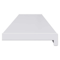 Produktbild för Fönsterbräda Vit 140 x 20 x 4,5 cm PVC