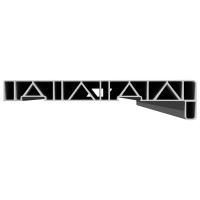 Produktbild för Fönsterbräda Vit 120 x 25 x 4,5 cm PVC