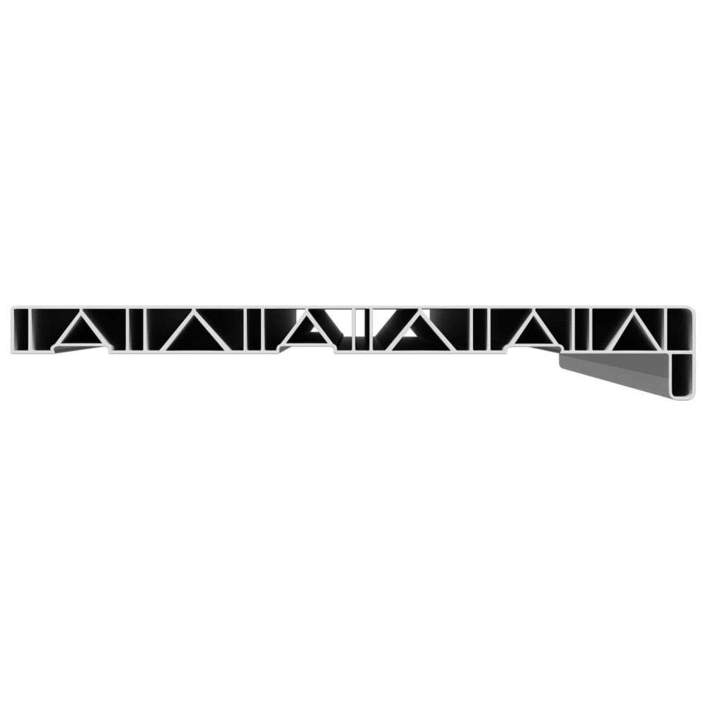 Produktbild för Fönsterbräda Vit 100 x 30 x 4,5 cm PVC