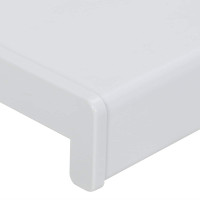 Produktbild för Fönsterbräda Vit 80 x 35 x 4,5 cm PVC