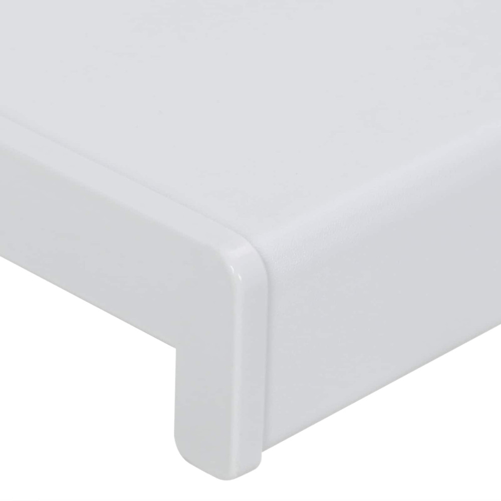 Produktbild för Fönsterbräda Vit 100 x 45 x 4,5 cm PVC