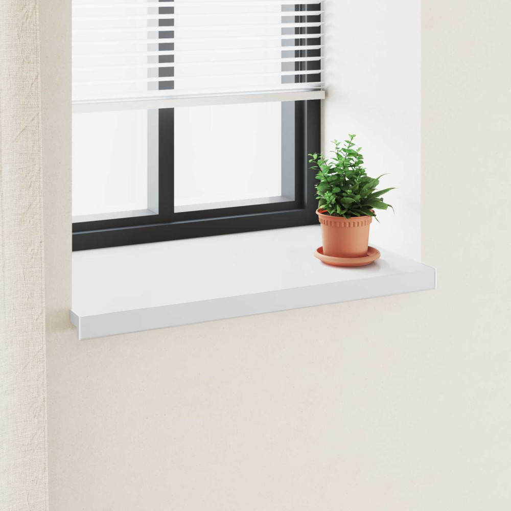 Produktbild för Fönsterbräda Vit 80 x 50 x 4,5 cm PVC