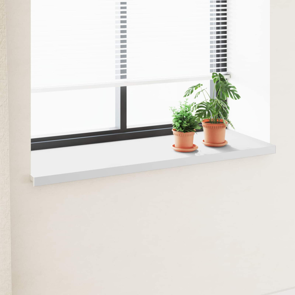 Produktbild för Fönsterbräda Vit 120 x 50 x 4,5 cm PVC