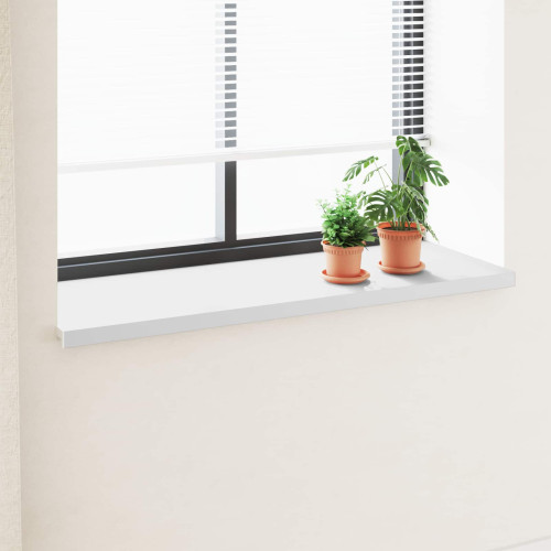 vidaXL Fönsterbräda Vit 120 x 50 x 4,5 cm PVC