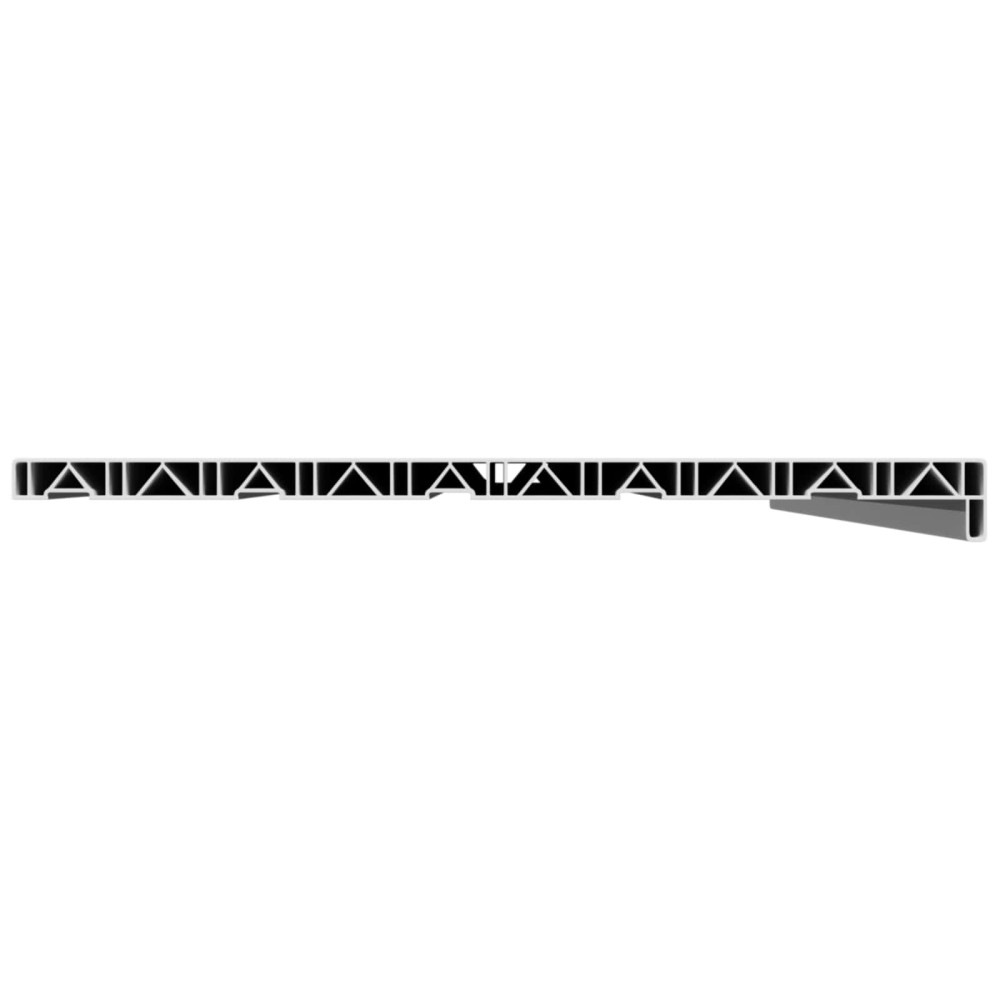 Produktbild för Fönsterbräda Vit 160 x 50 x 4,5 cm PVC