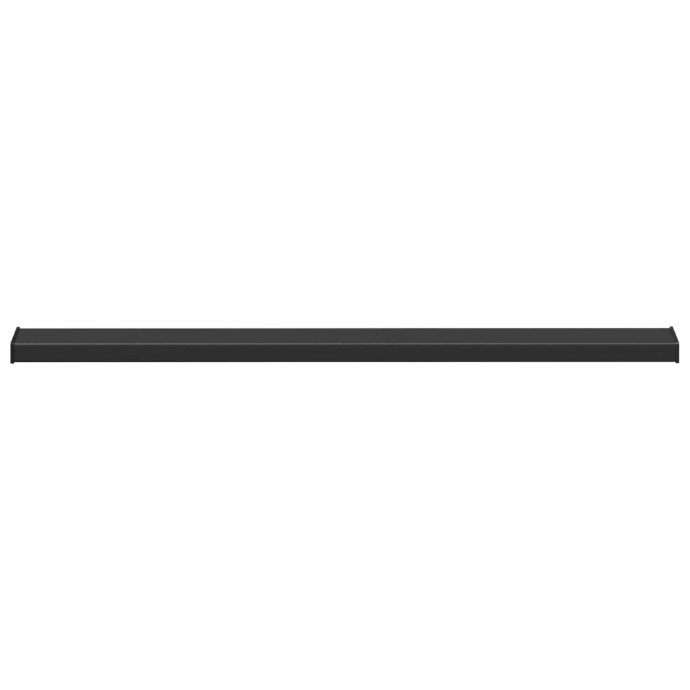 Produktbild för Fönsterbräda Svart med träådring 160 x 10 x 4,5 cm PVC
