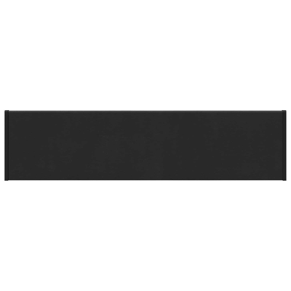Produktbild för Fönsterbräda Svart med träådring 60 x 20 x 4,5 cm PVC