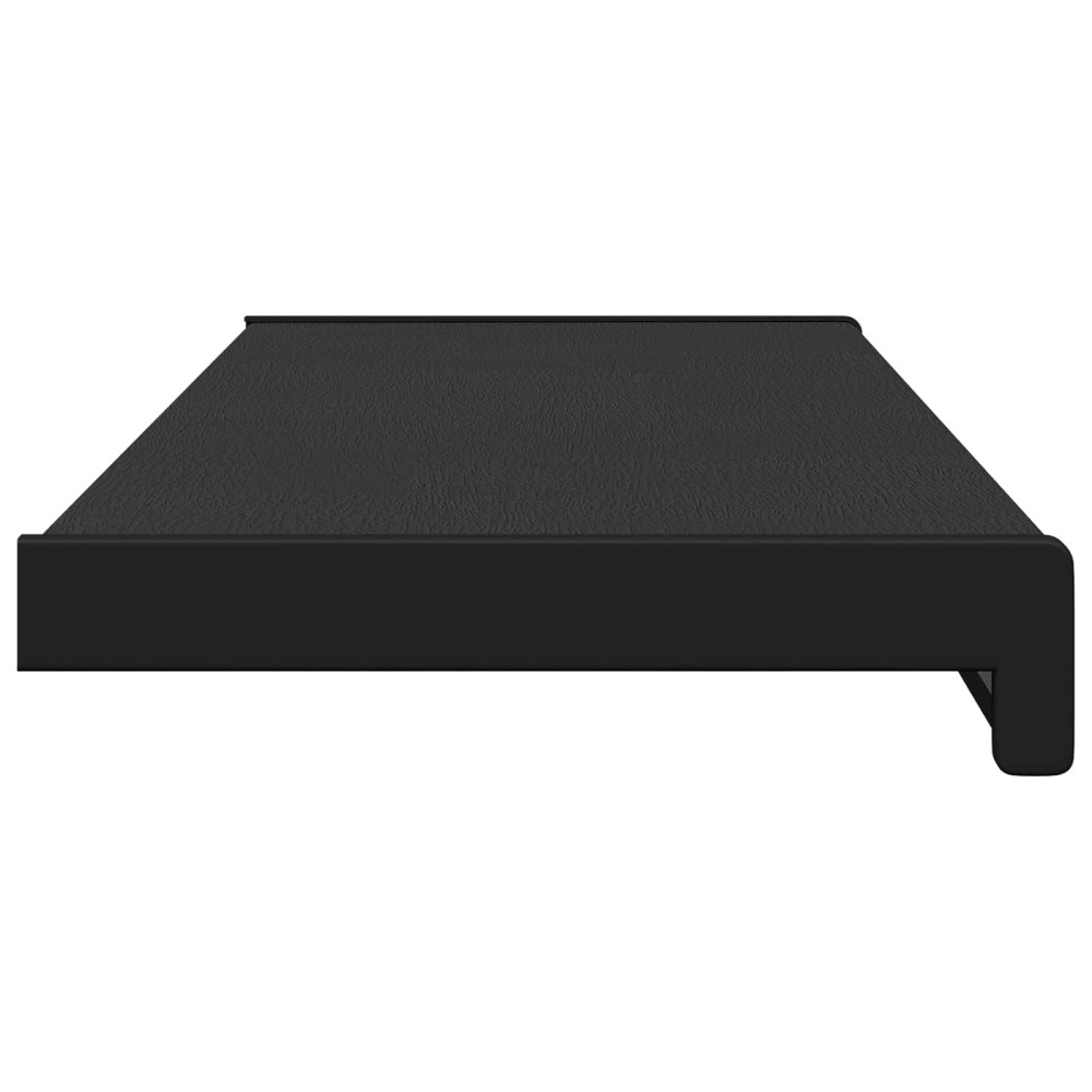 Produktbild för Fönsterbräda Svart med träådring 100 x 20 x 4,5 cm PVC