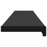 Produktbild för Fönsterbräda Svart med träådring 120 x 20 x 4,5 cm PVC