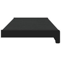 Produktbild för Fönsterbräda Svart med träådring 80 x 25 x 4,5 cm PVC