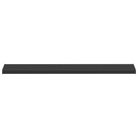 Produktbild för Fönsterbräda Svart med träådring 140 x 25 x 4,5 cm PVC
