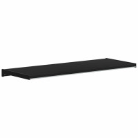 Produktbild för Fönsterbräda Svart med träådring 60 x 30 x 4,5 cm PVC