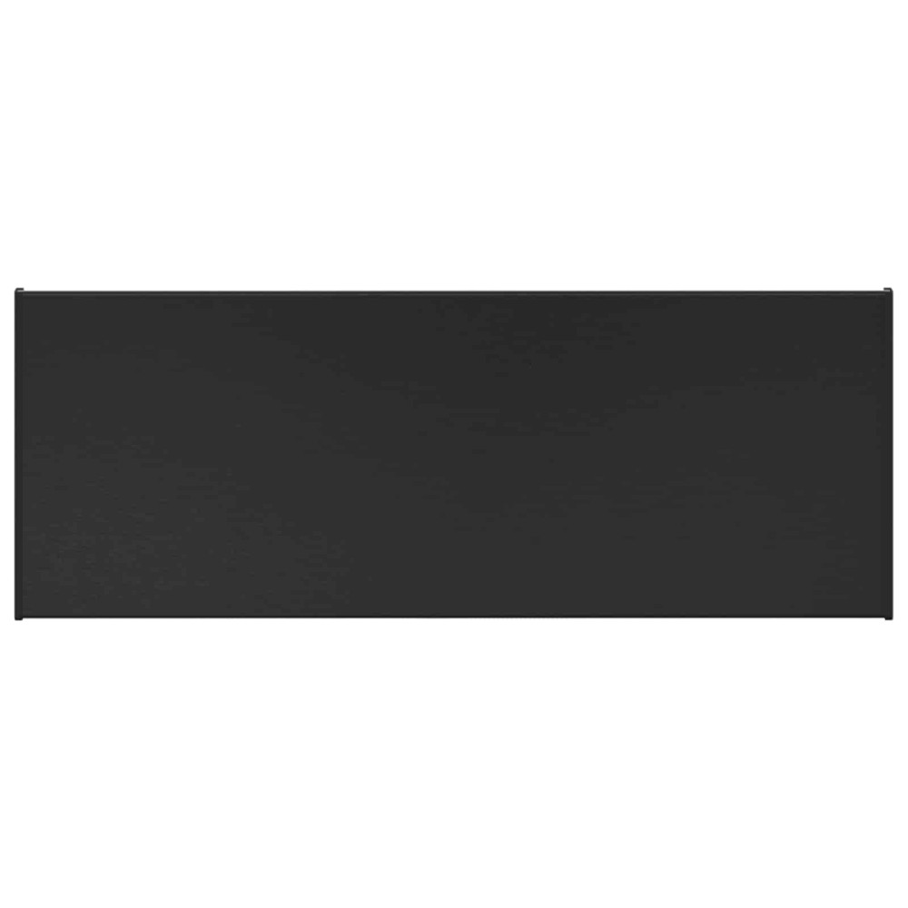 Produktbild för Fönsterbräda Svart med träådring 100 x 30 x 4,5 cm PVC