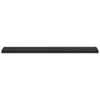Produktbild för Fönsterbräda Svart med träådring 160 x 30 x 4,5 cm PVC