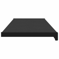 Produktbild för Fönsterbräda Svart med träådring 160 x 30 x 4,5 cm PVC
