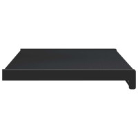 Produktbild för Fönsterbräda Svart med träådring 100 x 35 x 4,5 cm PVC