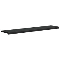 Produktbild för Fönsterbräda Svart med träådring 160 x 35 x 4,5 cm PVC