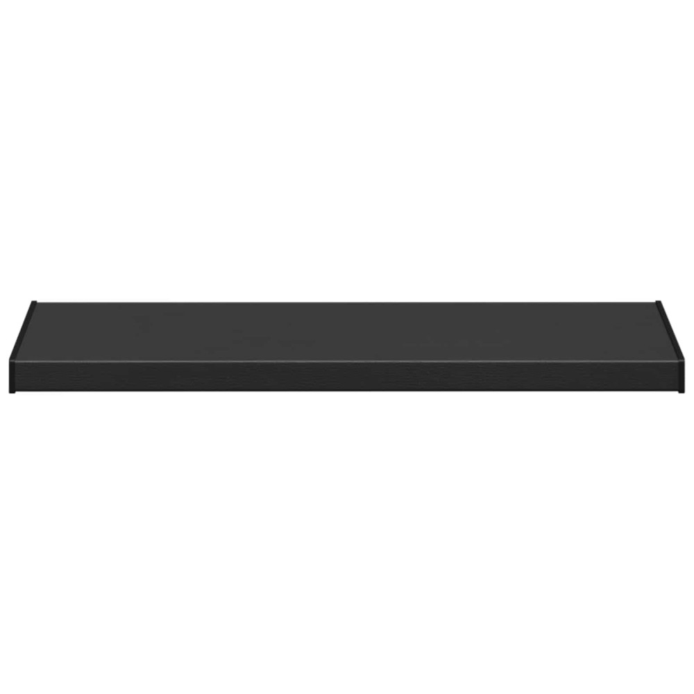 Produktbild för Fönsterbräda Svart med träådring 60 x 40 x 4,5 cm PVC