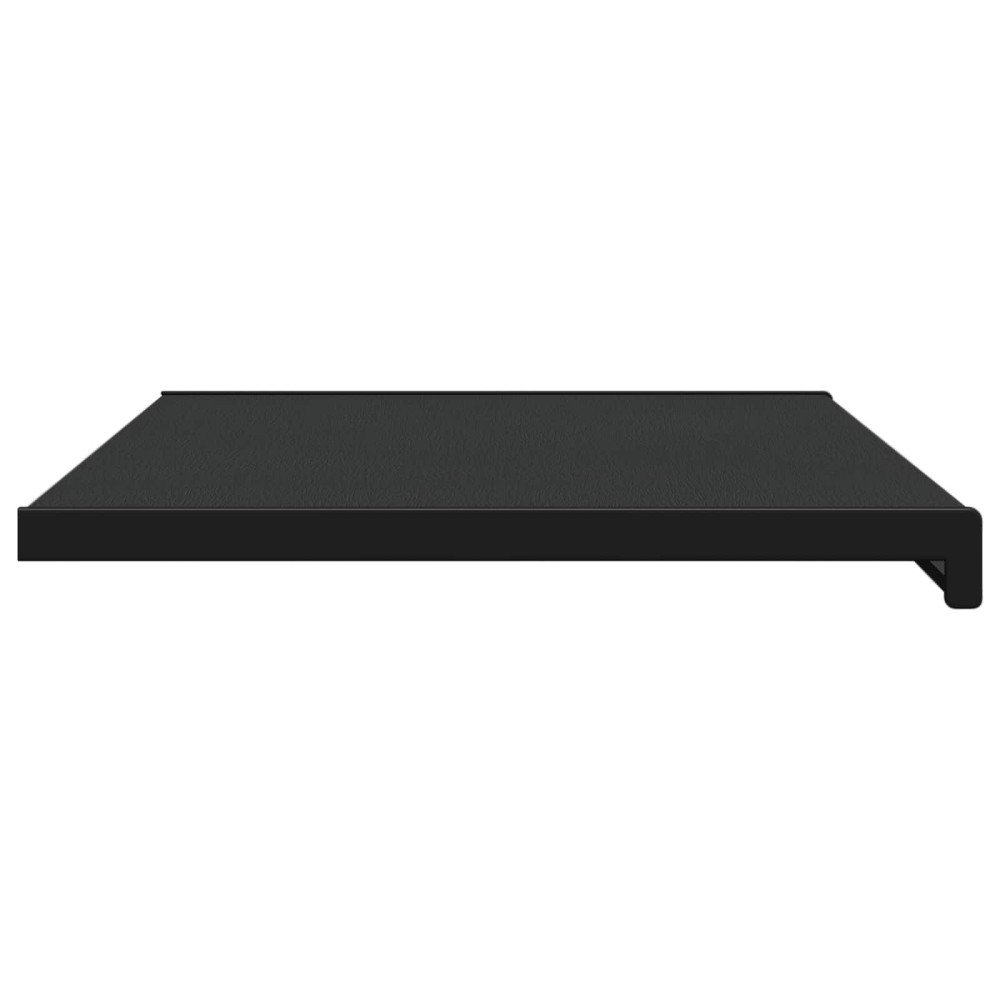 Produktbild för Fönsterbräda Svart med träådring 60 x 40 x 4,5 cm PVC