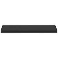 Produktbild för Fönsterbräda Svart med träådring 80 x 45 x 4,5 cm PVC