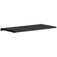 Produktbild för Fönsterbräda Svart med träådring 80 x 45 x 4,5 cm PVC