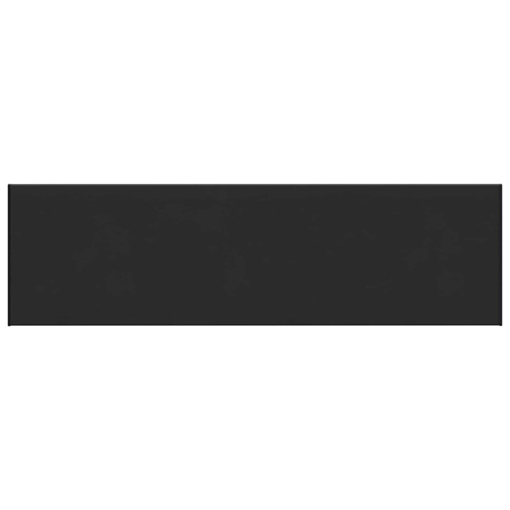 Produktbild för Fönsterbräda Svart med träådring 140 x 45 x 4,5 cm PVC