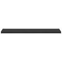 Produktbild för Fönsterbräda Svart med träådring 160 x 45 x 4,5 cm PVC