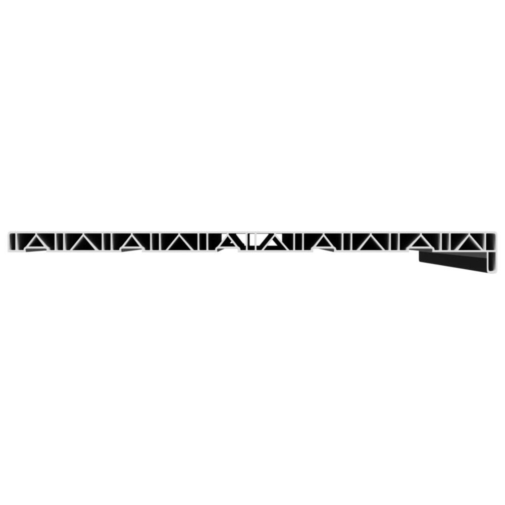 Produktbild för Fönsterbräda Svart med träådring 80 x 50 x 4,5 cm PVC