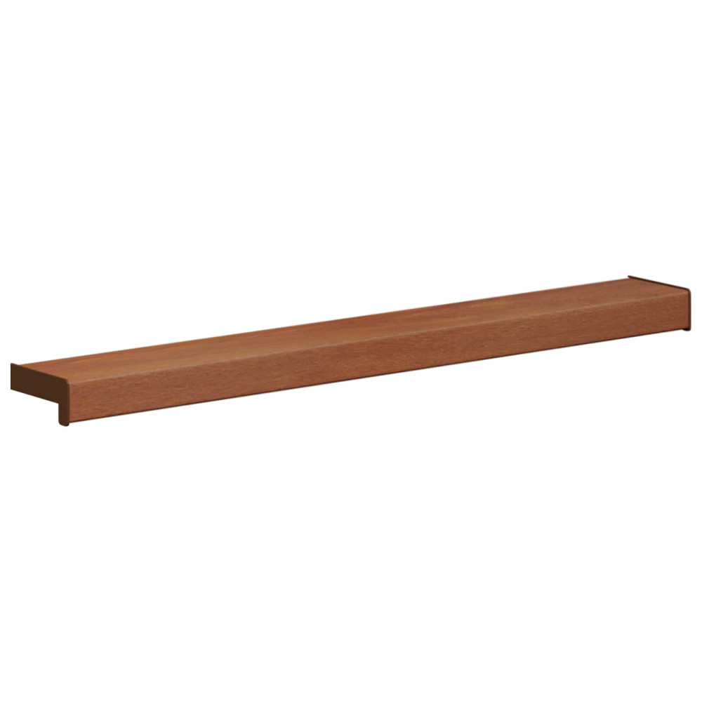 Produktbild för Fönsterbräda Brun trä 80 x 10 x 4,5 cm PVC