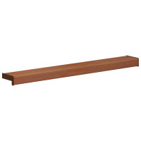 Produktbild för Fönsterbräda Brun trä 100 x 10 x 4,5 cm PVC