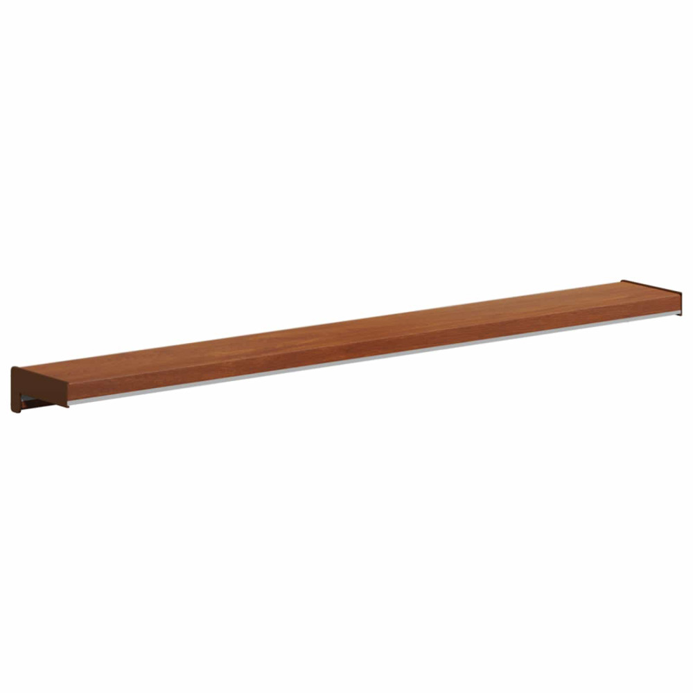 Produktbild för Fönsterbräda Brun trä 60 x 15 x 4,5 cm PVC