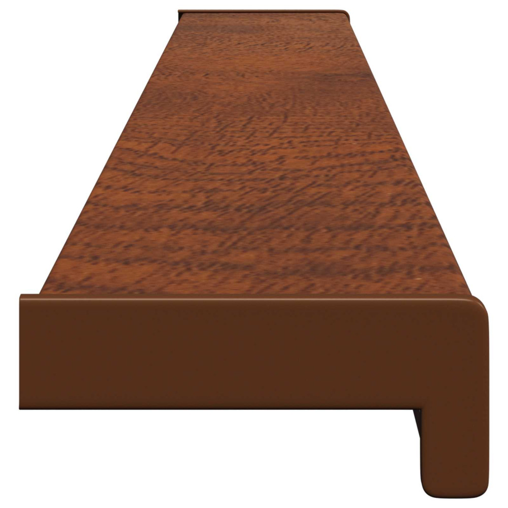 Produktbild för Fönsterbräda Brun trä 120 x 15 x 4,5 cm PVC