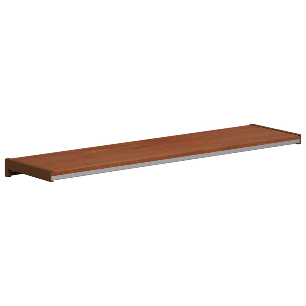 Produktbild för Fönsterbräda Brun trä 60 x 20 x 4,5 cm PVC