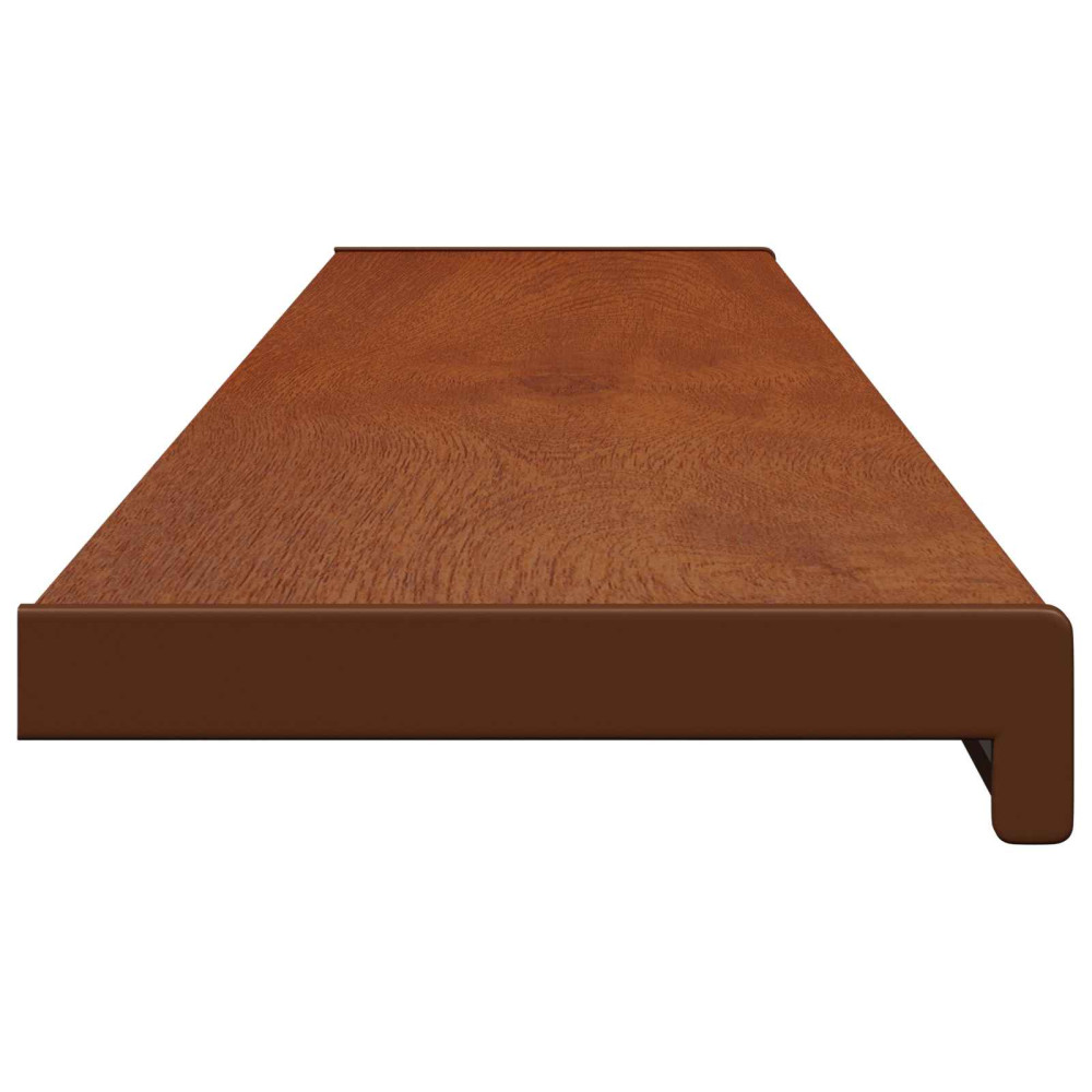 Produktbild för Fönsterbräda Brun trä 140 x 20 x 4,5 cm PVC