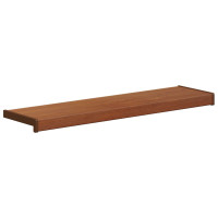 Produktbild för Fönsterbräda Brun trä 60 x 25 x 4,5 cm PVC