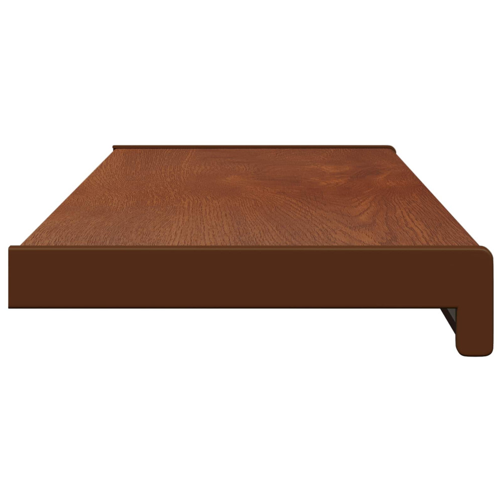 Produktbild för Fönsterbräda Brun trä 60 x 25 x 4,5 cm PVC