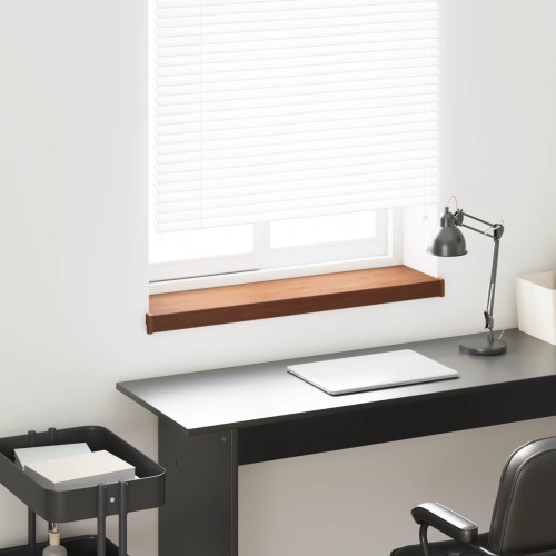 vidaXL Fönsterbräda Brun trä 100 x 25 x 4,5 cm PVC