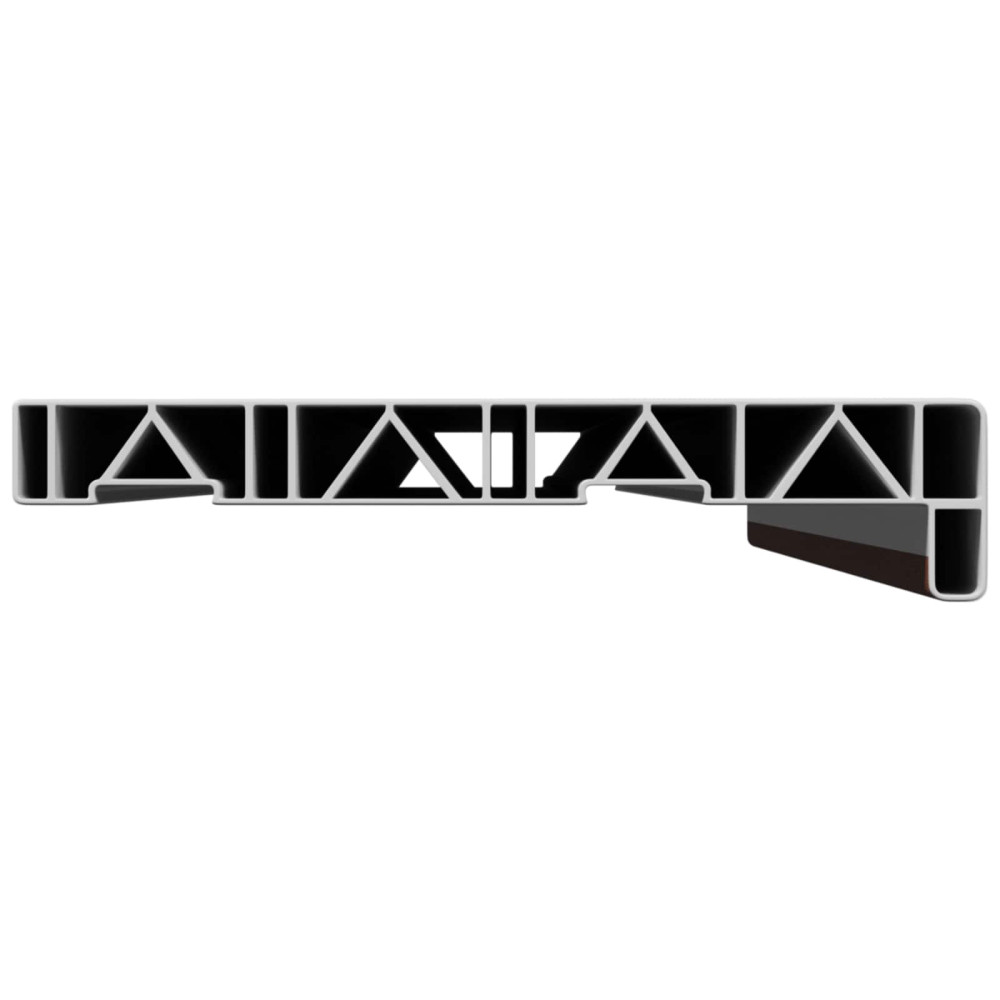 Produktbild för Fönsterbräda Brun trä 100 x 25 x 4,5 cm PVC